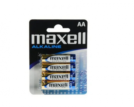 Baterii telecomanda - Baterie Maxell Alkaline AA R6 1,5V alcalina set 4 buc.