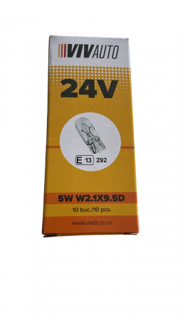 Becuri si lumini auto - Bec auto Lucas , tip nou 24V, 5W, W2.1X9.5D