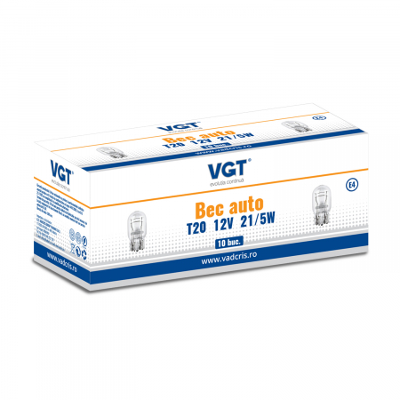 Becuri si lumini auto - Bec auto T20, 12V, 21/5W, două faze, stop frâna + poziție