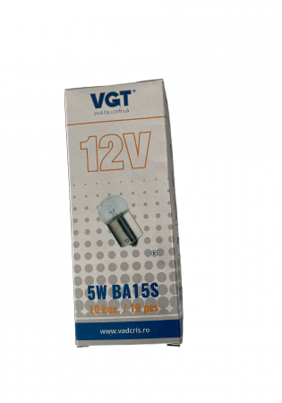 Becuri si lumini auto - Bec tip ''Cireasa'' pozitie 12V 5W BA15S