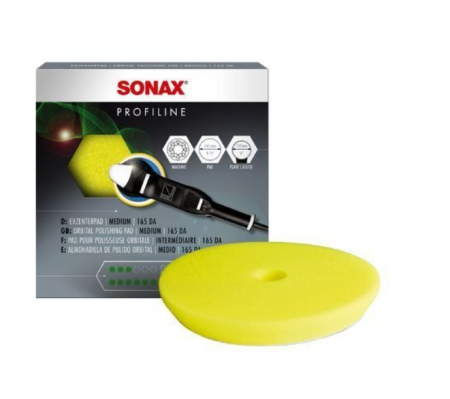 Pad-uri si hartie polish - Burete mediu Dual Action, Sonax, taler 165 mm