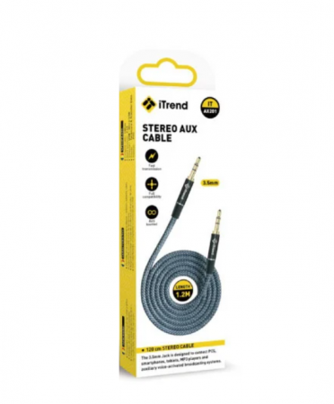 Alte accesorii - Cablu auxiliar stereo 1.2m, Jack 3.5mm - Jack 3.5mm