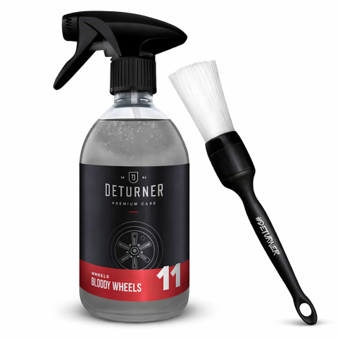 Deturner Bloody Wheels 500 ml + Brush White 21mm - Set Curatare Jante si Zone Dificile