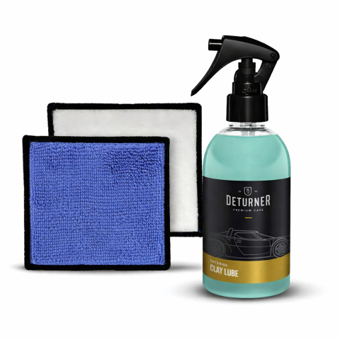 Polish Auto si Corectie Vopsea - Deturner Clay Lube 250 ml + Scrub Pad - Set Decontaminare Mecanică Suprafete Auto