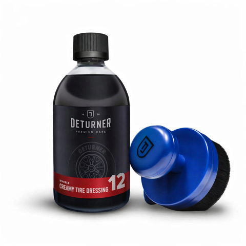 Deturner Creamy Tire Dressing 500 ml + Tire Shine Brush - Set Dressing si Intretinere Anvelope