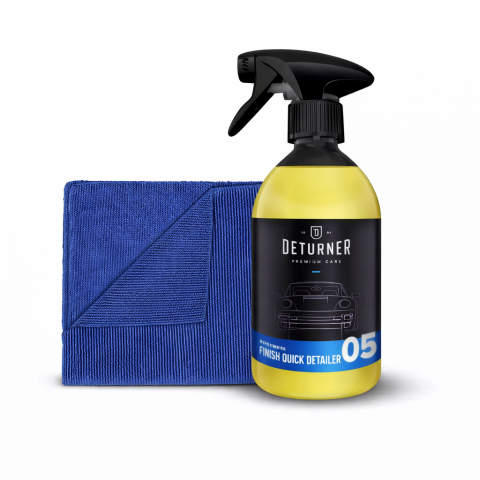 Cosmetica si Detailing Auto - Deturner Finish Quick Detailer 500 ml + Pearl Microfiber - Set Finisare si Intretinere Rapida Exterior