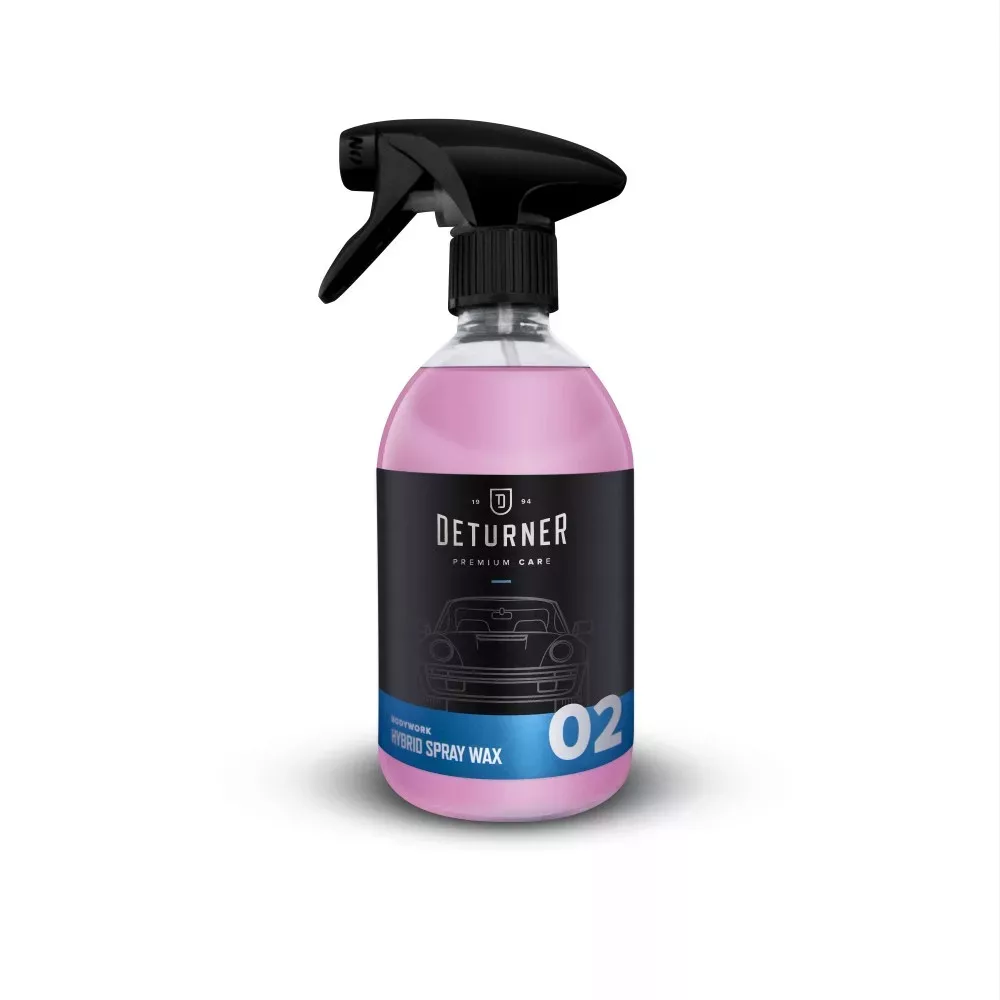 Deturner Hybrid Spray Wax 500 ml + Microfibra cu doua fete - Set Ceara Spray si Finisare Exterior [3]