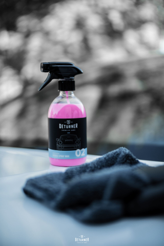 Deturner Hybrid Spray Wax 500 ml + Microfibra cu doua fete - Set Ceara Spray si Finisare Exterior [1]
