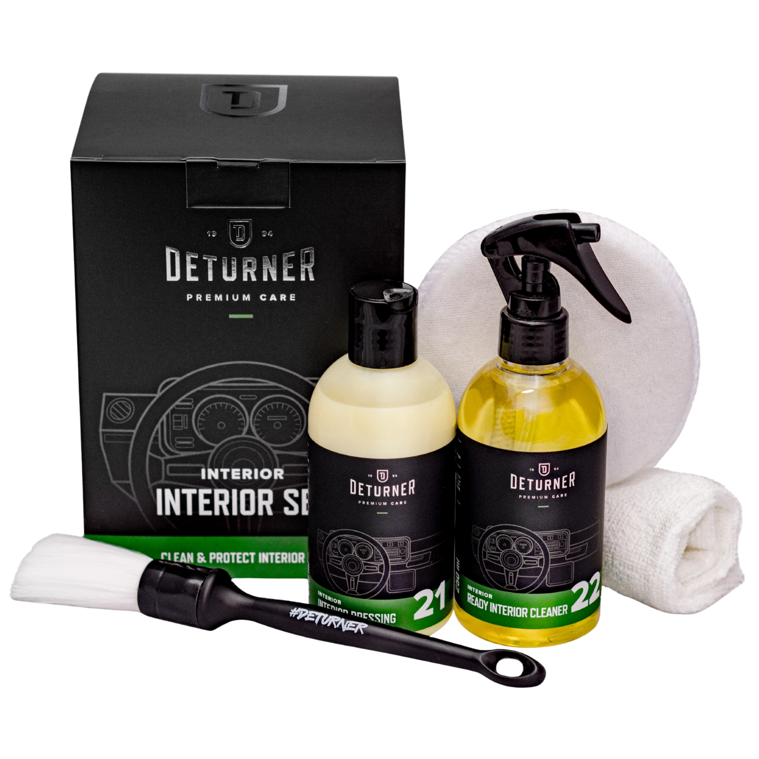 Deturner Interior Set – Kit Complet Curățare și Protecție Interior Auto