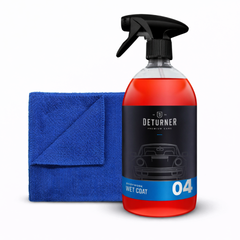 Deturner Wet Coat 500 ml + Basic Microfiber Towel - Set Protectie Rapida Exterior Auto