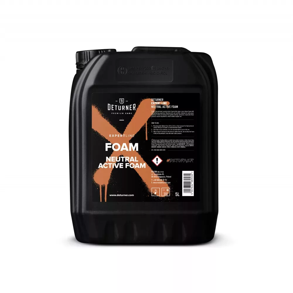 Pre-spalare si Spuma Auto - Deturner Xpert Line Neutral Active Foam – Spumă Activă pH Neutru 500 ml
