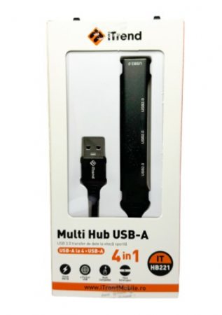 Accesorii auto universale - Hub Usb 4 Porturi iTrend Usb 3.0 Usb 2.0