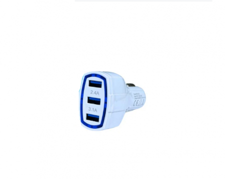 Incarcator Auto,3 Porturi, 3 x Usb 3.1A [1]