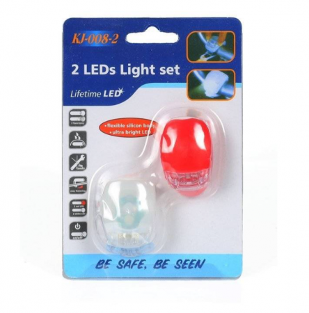 Lampi led din silicon - fata si spate 2 buc [0]