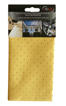 Perii si lavete - Laveta auto pentru multisuprafete, Jolie, 40 x 30 cm, piele ecologica, bej