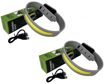 Diverse - Set 2 bucati - Lumina LED HUOVA® Reincarcabila pentru Brat sau Picior - Alergare sau Ciclism Nocturn