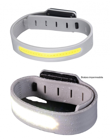 Set 2 bucati - Lumina LED HUOVA® Reincarcabila pentru Brat sau Picior - Alergare sau Ciclism Nocturn [1]