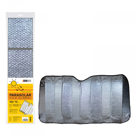 Parasolare si jaluzele - Parasolar folie aluminiu 150 X 70 cm