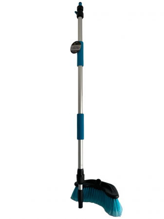 Perii si lavete - Perie pentru spălat cu mâner telescopic + adaptor furtun