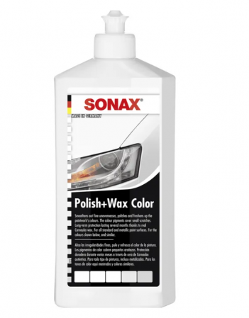 Solutii polish auto - Polish cu Ceara pentru Culoarea Alba, Polish&Wax Nanopro, 500 ml, Sonax