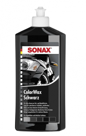 Solutii polish auto - Ceara Auto Lichida Sonax ColorWax, Negru, 500ml