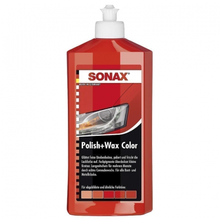 Solutii polish auto - Polish cu Ceara Sonax NanoPro, Rosu, 250ml