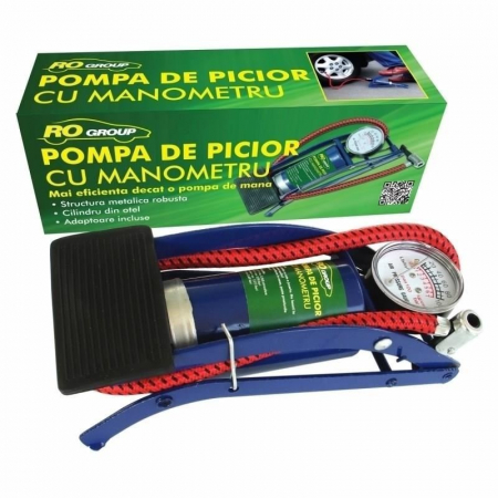 Pompa de picior cu manometru [0]