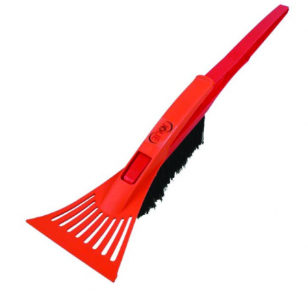 Accesorii Auto Iarna - Racleta standard din plastic cu perie maner scurt  50 cm