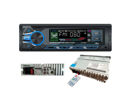 Radio MP3 player auto AN-9907, 4x50W, Bluetooth, SD, USB, ecran LCD, telecomanda [1]