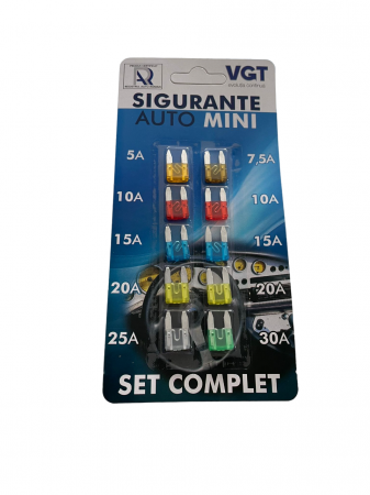 Sigurante auto - Siguranțe auto mini, set 10 buc.