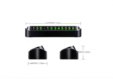 Alte accesorii - Suport afisare numar de telefon pentru masina de pus pe bord