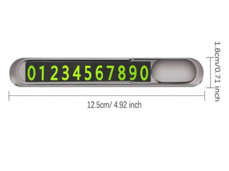 Suport Număr de telefon Auto, Metalic , Numere verzi, iTrend [1]