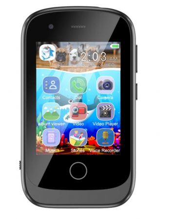Telefon Mobil si Jucarie Educativa 2in1 Multifunctional HUOVA® cu 17 Jocuri , Apel si Contact , Camera Dubla , Video , 10 Audiobooks, Puzzle, Functii de Invatare,  Player MP3 , Blue , 3+Ani [3]