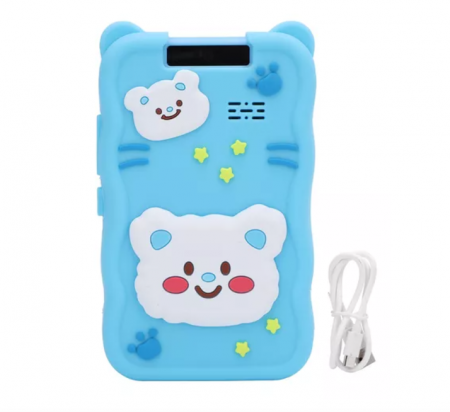 Telefon Mobil de Jucarie , Educativa 2in1 Multifunctional HUOVA®. cu ecran tactil de 2,8 inch, camera rabatabila 180 grade, jocuri educative, MP3, MP4, inregistrare video, Blue [2]