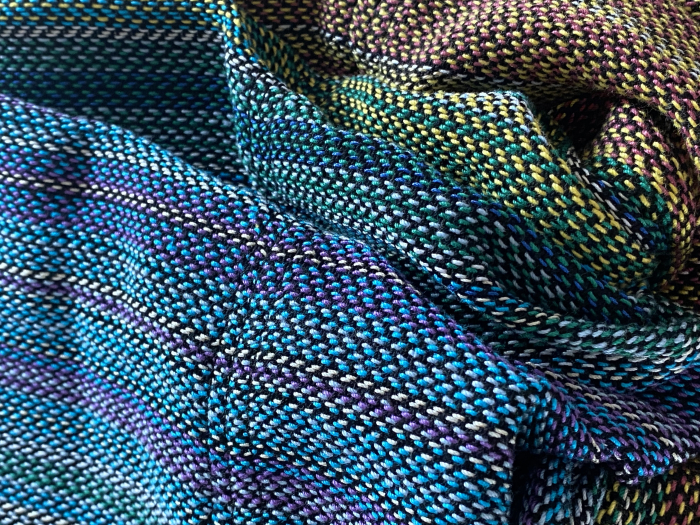 Sling cu inele tesut manual Curcubeu Negru [4]