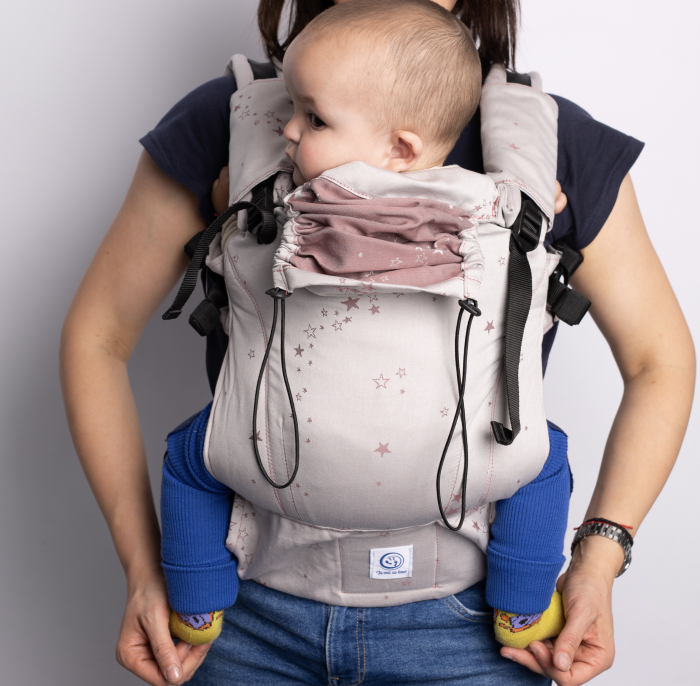 Ssc Mama baby ajustabil Dreaming Stars Light Dusty Rose S4NG [2]