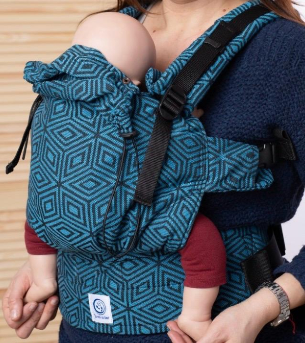 Ssc Mama baby ajustabil Nido Flowers of life Blue [3]