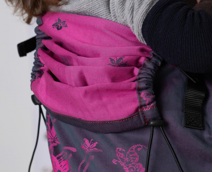 Ssc Mama baby ajustabil Fucsia Glow Butterfly wrap conversion S4NG [5]