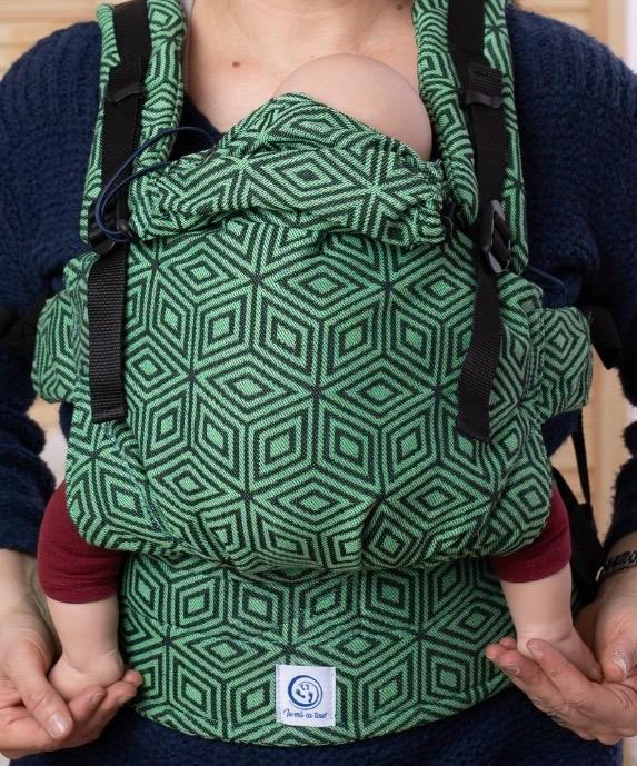 Baby ajustabil Nido Flowers of life Green [2]