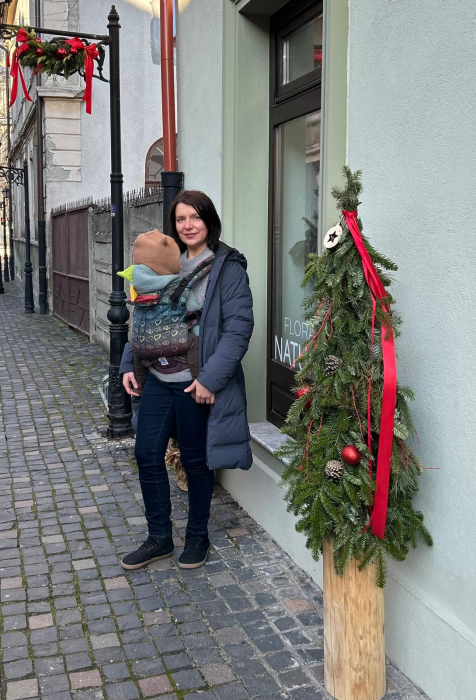 Ssc Mama baby ajustabil Rainbow Hearts wrap conversion S4NG [5]