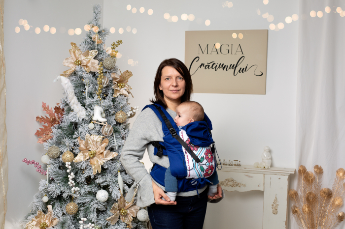 Ssc Mama baby ajustabil Traditii din Romania S4 Ilinca 2 bleumarin [2]