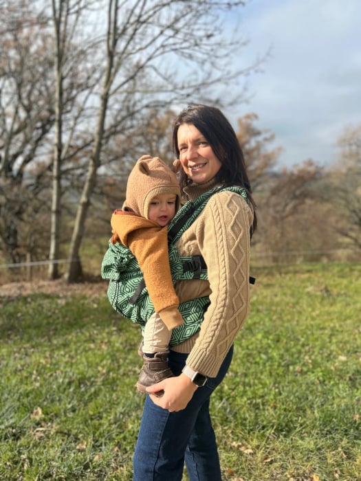 Ssc Mama preschooler ajustabil Flowers of life Green wrap conversion S4NG [3]