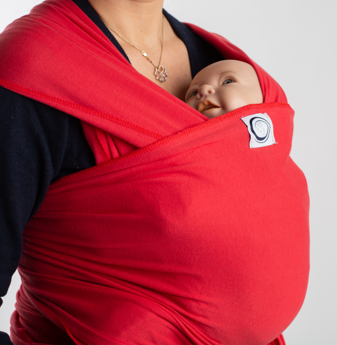 Wrap elastic interlock gri melange - sistem de purtare nou-nascut Ia-ma cu tine [3]