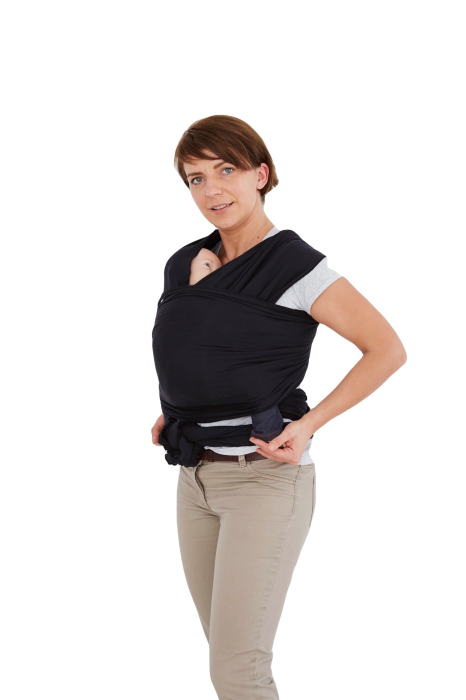Wrap elastic interlock gri melange - sistem de purtare nou-nascut Ia-ma cu tine [7]