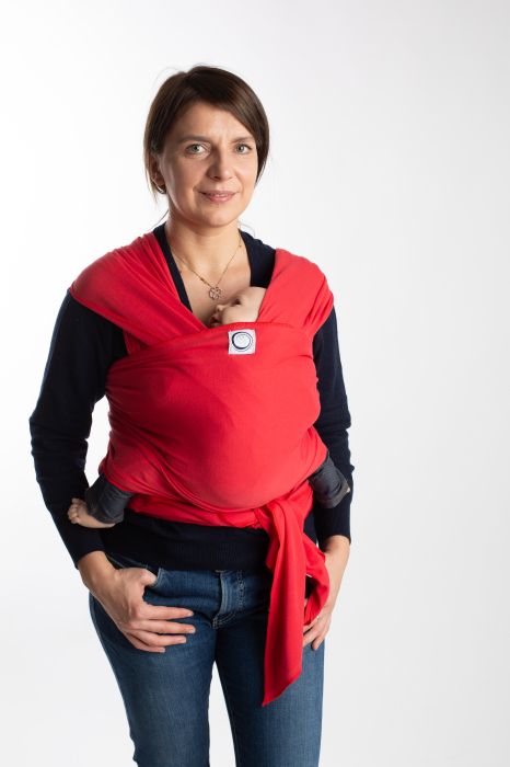 Wrap elastic interlock gri melange - sistem de purtare nou-nascut Ia-ma cu tine [2]