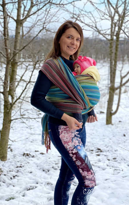 Wrap tesut manual Curcubeu verde Size 5 aprox 4,3 m [4]