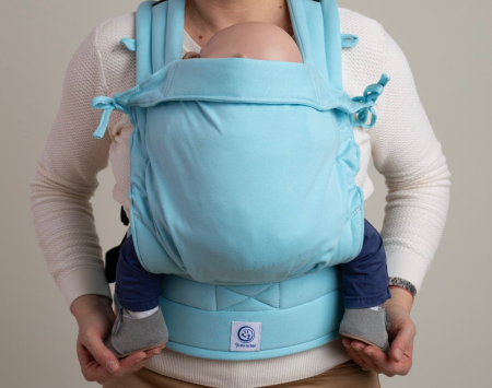 Baby - de la naștere și până la 90 cm înălțime - Bobocel Nido Light Blue Interlock