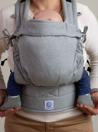 Baby - de la naștere și până la 90 cm înălțime - Bobocel Nido Gri melange interlock