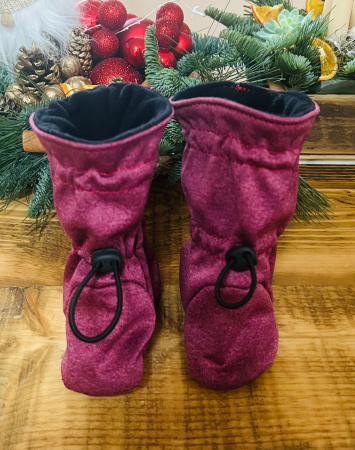 Accesorii - Botosei babywearing Visiniu melange