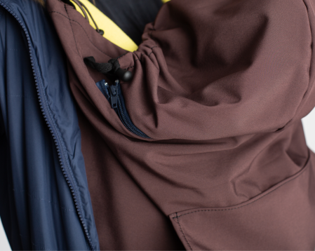 Protectii de vreme rece pentru sisteme de purtat - Protectie softshell maro S4